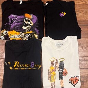Men’s 4 Kobe Bryant T-Shirt Lot sz: Large